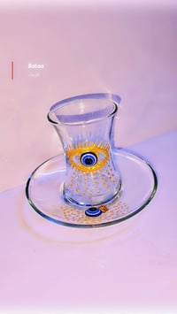 : استكان رمضان مو بس كوب… هو لمّة وريحة شاي بعد الأذان 🤍🌙 مصنوع يدويًا...