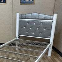 سرير نفر • حديد قوي • ٩٠×١٩٠سم