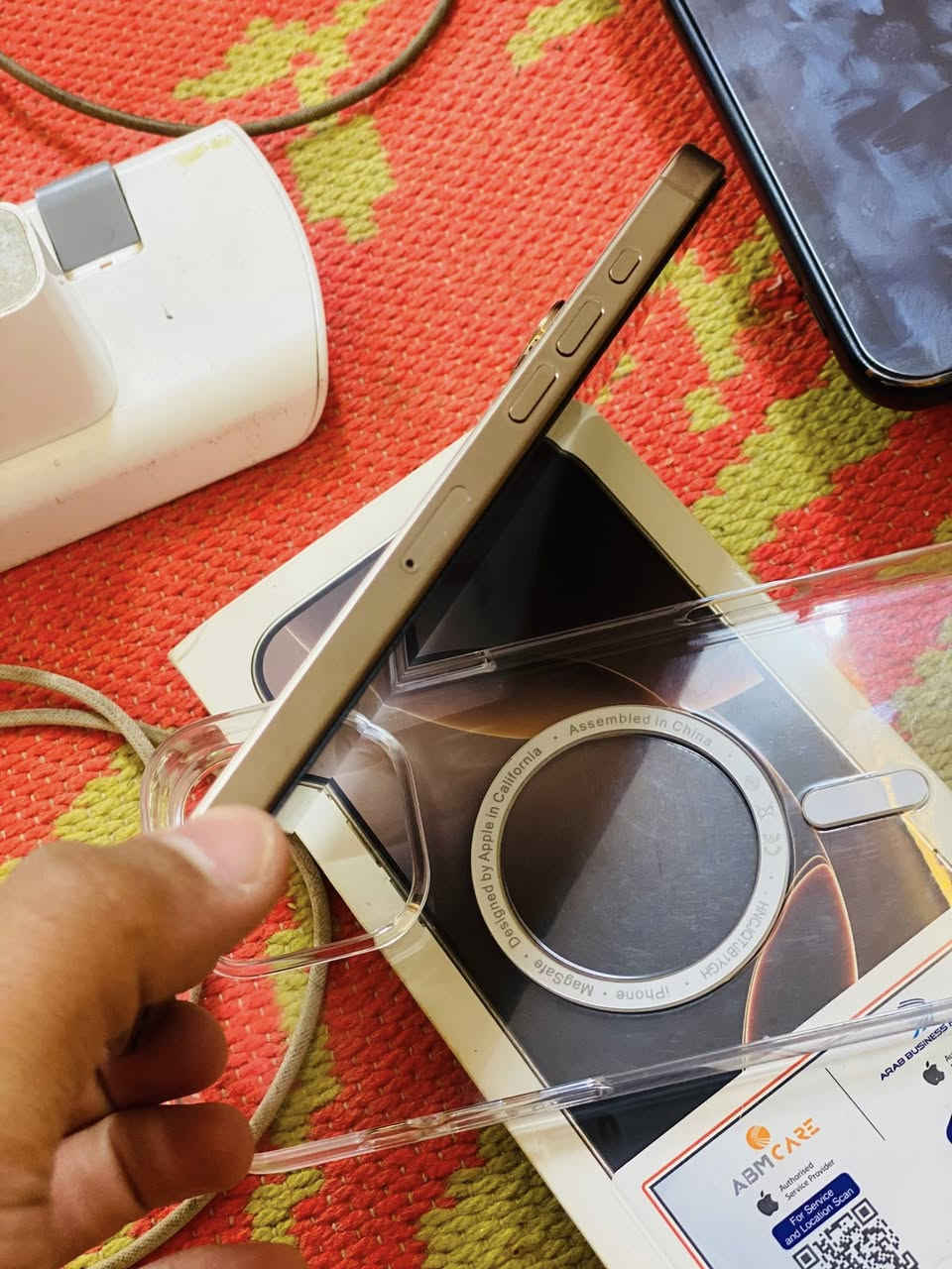 السلام عليكم
ايفون 16 برو ماكس
عربي شرق اوسط 
ذاكره ٢٥٦
بطاريه ٩٠
جهاز فول مفول شخط مابي
سعر ١٤٢٥
لون صحراوي كامل ملحقات

مكاني حصيبه شرقيه
استفسار خاص او اتصل 

***********
