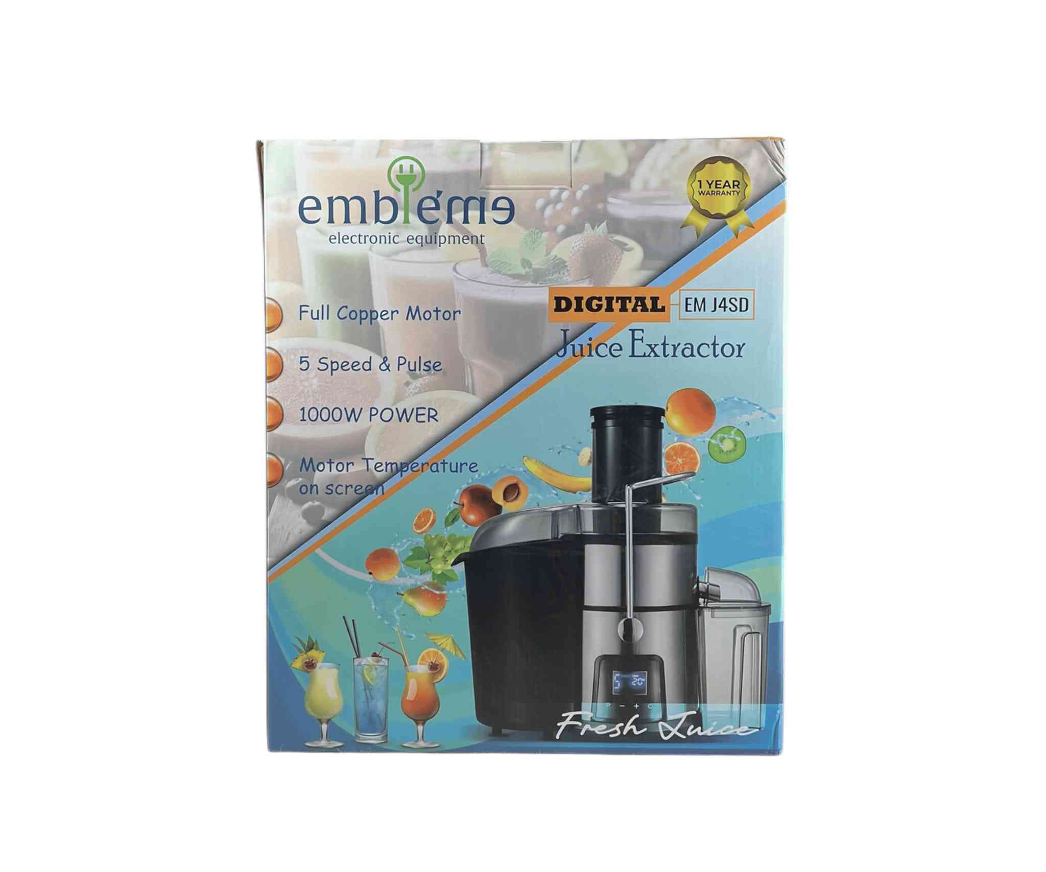 #عصارة فواكه ديجيتال من #امبليوم
 الميزات: 
-تصميم مميز وعصري من الستانلس ستيل المقاوم للصدأ 
-شاشة لمس لتحديد  مستوى السرعة 5 مستويات للسرعة 
-وعاء مخصص لجمع القشور والشوائب بسعة 1 لتر
- وعاء شفاف مخصص للعصير بسعة 1 لتر
- مصفاة سهلة التنظيف من المعدن المقاوم للصدأ 
-عمق المعصارة 75 مل
- قاعدة تمتاز بثبات عالي اثناء التشغيل 
-فرشاة لتنظيف المصفاة
- الطاقة: 1000 واط

- أبعاد الجهاز: الارتفاع 40 الطول 25 العرض17سم طول السلك: 95 سم 

المنشأ: #الصين
 ضمان لمدة سنة واحدة من تاريخ الشراء 

الملاحظات: لا يمكن فصل المصفاة عن الجهاز

للحجز والاستفسار يرجى مراسلة الصفحة على #الفيسبوك او #الواتساب 

سعر التوصيل #بغداد 3 آلاف 
والمحافظات 5 آلاف

#اللهم_صل_على_محمد_وآل_محمد 
#العراق 
#electric 
#N_M_market


**إذا كنت صاحب هذا الإعلان وتريد حذفه لأي سبب، رجاءا أرسل رسالة إلى الدعم الفني**