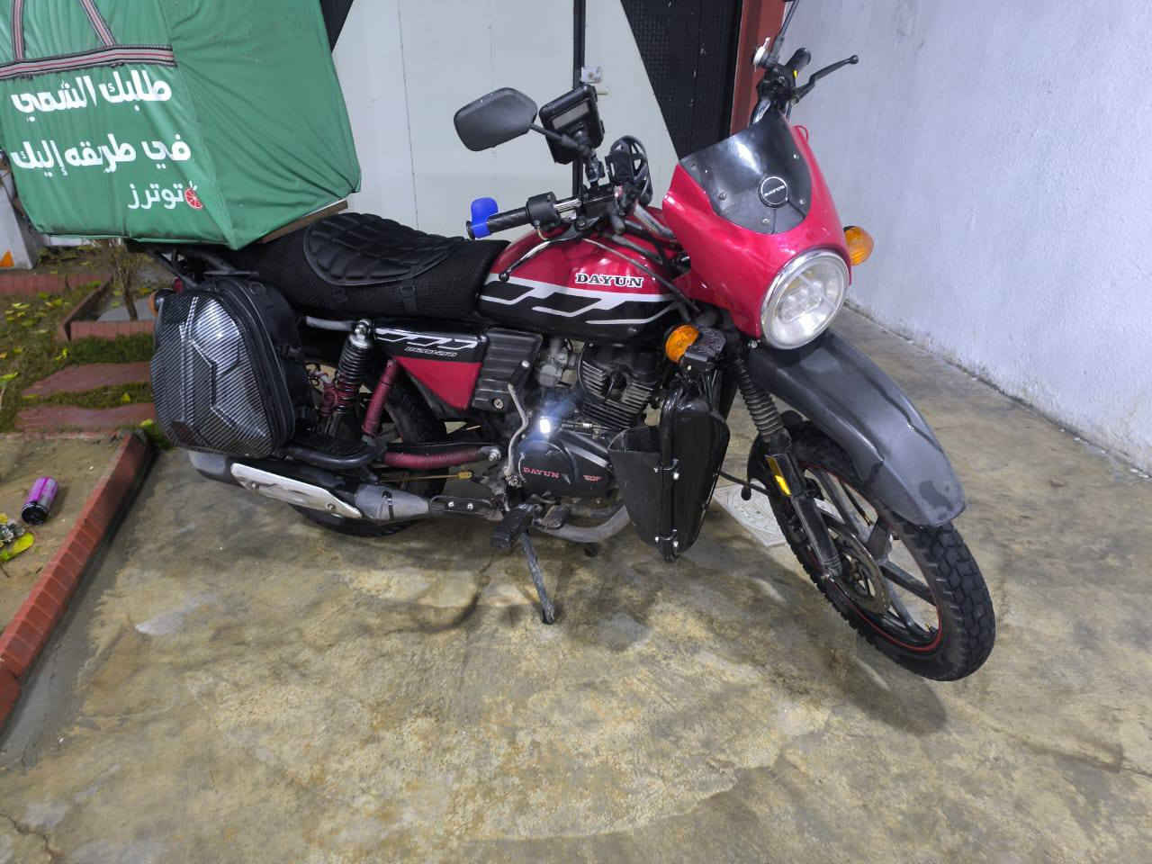 سلام عليكم للبيع دايون جبلي محرك 200سي سي موديل 2025 رقم انكليزي سنويه بسمي شرط تحويل رقم اربيل ماطور بشرط بس محرك مفتوح و محرك بشرط كل عيب ما بي 
سعر مليونين 100
عنوان كركوك 
للاستفسار رقم 
***********
