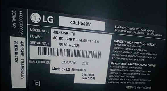 شاشة LG43 بدون انترنت اصلية وبدون اي عيب نظيفة جدا وبالشرط السعر 150الف 
***********
