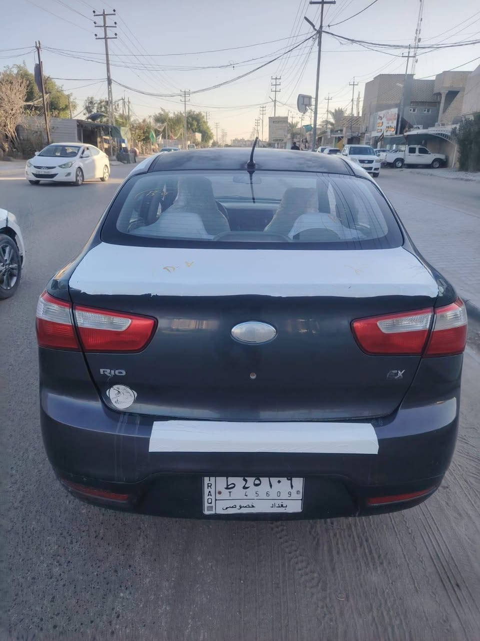 سلام علیکم مكلف بالنشر 
كيا ريو موديل 2016 خليجي
1600 قطرتين مكينه وكير وحداديه مكفولات بس دبلات لوره مستحقه سياره نضيفه رقم بغداد سنويه لل 29 تحويل ثاني يوم تحكم استيرن اشاير بالمري نضام ايكو تخم سماعات مضخم  تخم تاير جديد سياره خير من لله بيها 3 قطع صبغ ترايك وين يعجبك تخم تاير جديد ويل عادي سلفري السعر 70 وبيها مجال قليل اخوان مكلف بالنشر مكانها نجف لا استفسار ***********
