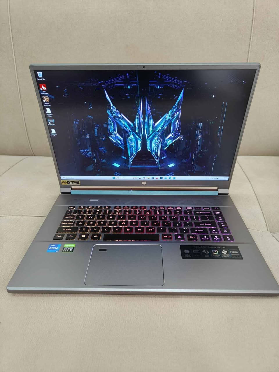 بەرهەمێکی زۆر تایبەت و ناوازە بۆ کاری هەندەسی و گەیمینگ و دیزاین.ئەم بەرهەمە بەتەواوی وەک نوێیە %100.
ڕەقەم تەلەفون:***********
واتسئەپ و ڤایبەر و تیلیگرامیشی لەسەرە ئەو ڕەقەمەس سەرەوە ☝️
گەیاندنمان هەیە 😀
_____
منتج خاص جدا و جمیل للاعمال الهندسي والالعاب والتصمیم.هذا منتج مثل جدید تماما %100.
اکو توصیل 😀

ACER PREDATOR TRITON 500 SE (16Inch 2.5K 165Hz)

CORE i7 11800H 8CORE 11TH GEN
NVIDIA RTX 3060 6GB GDDR6 DEDICATED 
16GB RAM DDR4 3200MHz SD-RAM
512GB SSD NVME PCIE GEN 4 X4
WQXGA 2.5K SCREEN 165Hz/3Ms  WITH %100 sRGB
16INCH 16:10 IPS DISPLAY 500NIT 2560X1600R
FASTEST WIFI 6 + BLUETOOTH 5.1 /THUNDERBOLT 4
HDMI 2.1SUPPORT / TYPE-C CHARGING SUPPORT
FINGERPRINT READER / POWERFULL 99.9Whr BATTERY
4ZONE RGB KEYBOARD BACKLIGHT CHICKLET
SD CARD READER / 2 X TYPE C PORT
WINDOWS 11 AND WINDOWS 10 ORIGINAL

LAPTOP + ORIGINAL CHARGER + bag 💼
PRICE :1,050,000 حلبجة, السليمانية
