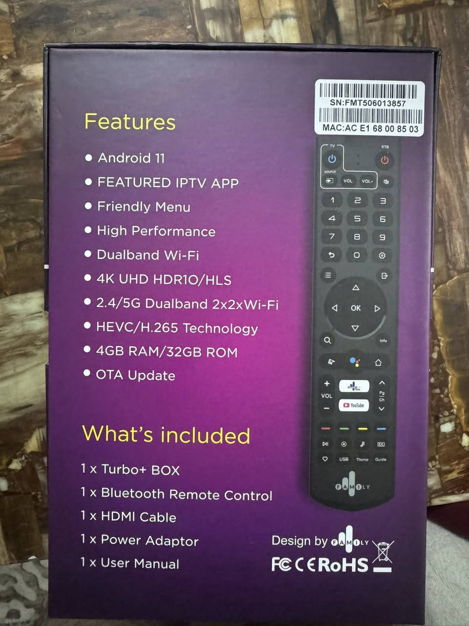 السلام عليكم 
جهاز فاملي جديد للبيع آخر إصدار مفعل مدى الحياة
سعر ١٠٥ الف 
بغداد زيونة / ***********
ابو يوسف
