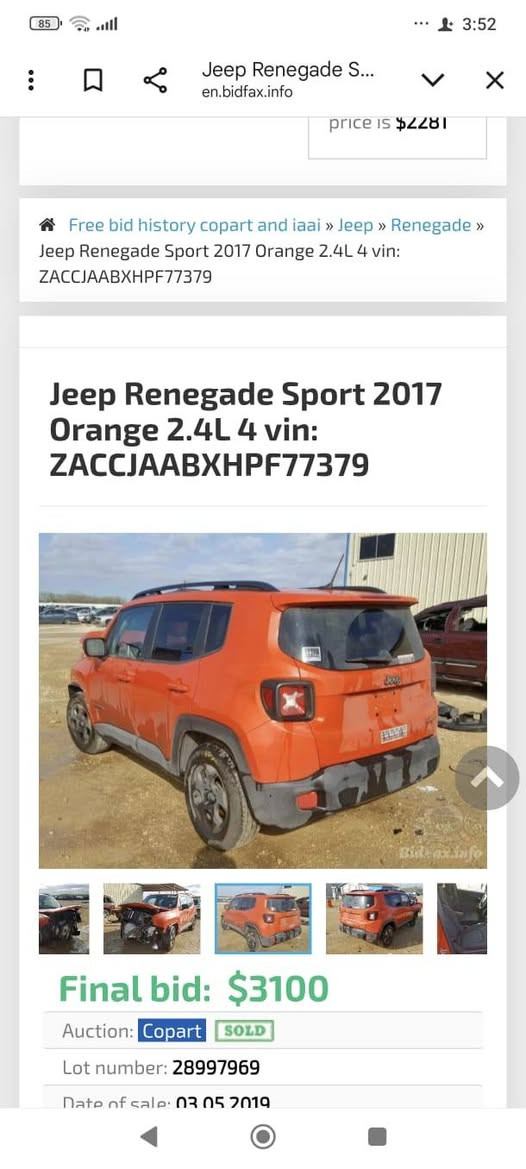 جيب رينكد 2017 فول معدا الفتحه بغداد انكليزي ب اسمي حادث جاملغ وبنيد السعر 105 للاتصال ***********
