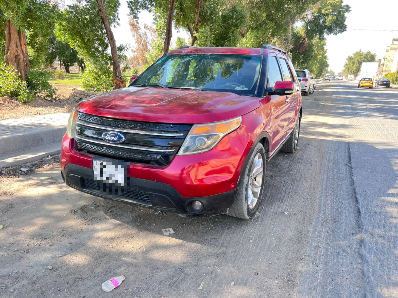 فورد اكسبلور ليمتيد 2011 مشروع وطني رقم جديد بأسمي بيهة جاملغ مبدل وبنيد مصبوغ وايضاََ قطعه خلفية صبغ جمالية بدون ضربة العنوان بغداد الرصافة 