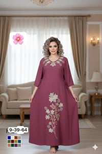 كشمير • تطريز ستراس • ٢XL-٥XL