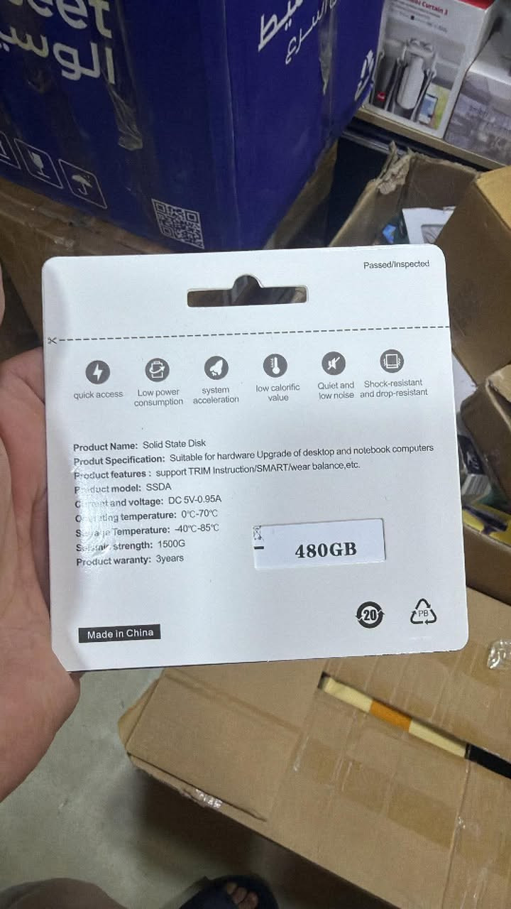 سلام عليكم
Ssd 480G 
عدد 25 قطعه نظام البيع شلع
سعر قطعه 49 الف 
ملاحظه البيع شلع


**إذا كنت صاحب هذا الإعلان وتريد حذفه لأي سبب، رجاءا أرسل رسالة إلى الدعم الفني**
