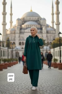 طقم شرعية • مخمل محزاز • طول٩٥سم