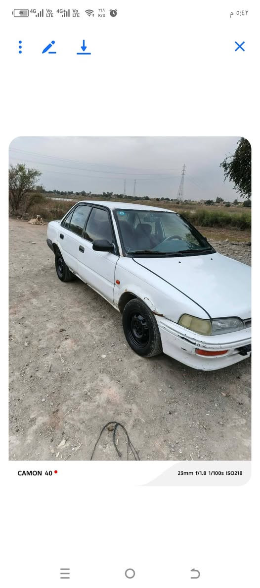 سلام عليكم كورولا للبيع مكان كوت واسط جير ومكينه   ***********كفاله السعر 30 رقم كربلاء ,
