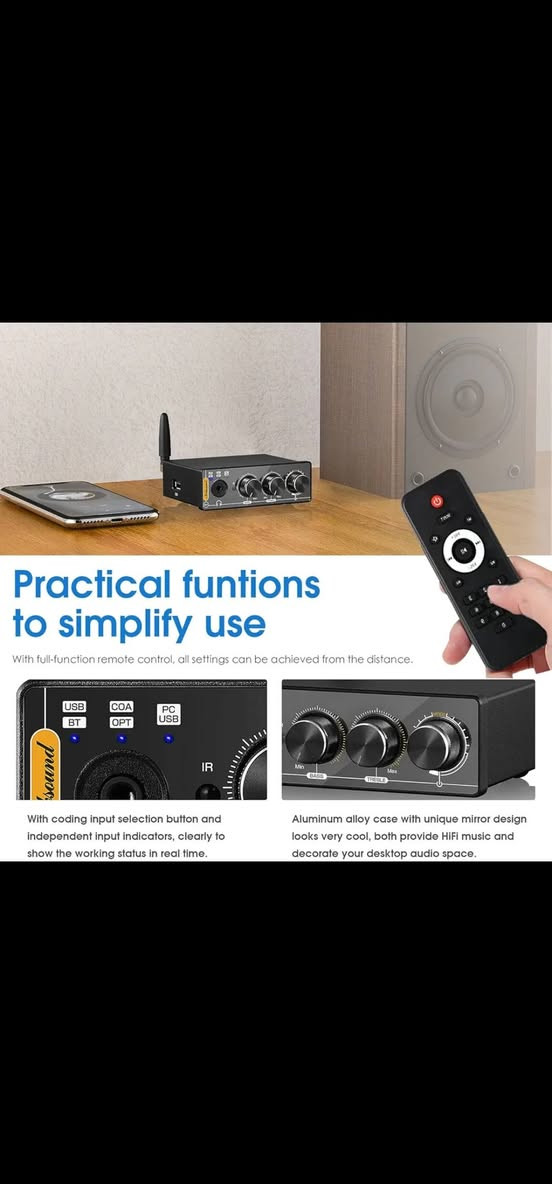 مضخم سماعات الرأس Nobsound Q4 DAC، مستقبل بلوتوث 5.0، محول صوت رقمي إلى تناظري صغير الحجم عالي الدقة، يدعم تشغيل الصوت من ذاكرة فلاش USB/منفذ USB للكمبيوتر/منفذ محوري/منفذ بصري إلى RCA


**إذا كنت صاحب هذا الإعلان وتريد حذفه لأي سبب، رجاءا أرسل رسالة إلى الدعم الفني**