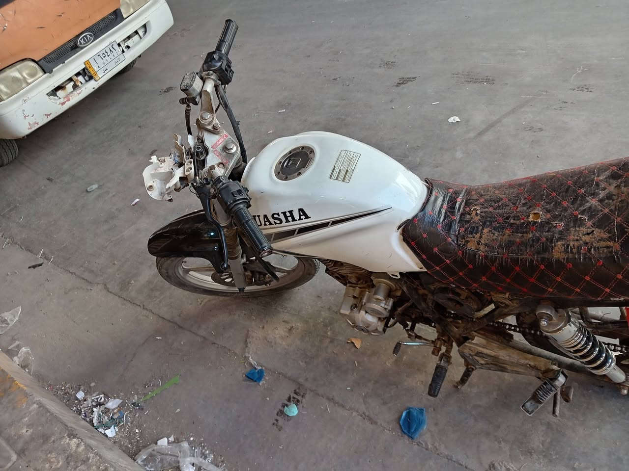 السلام عليكم دراجه هيوشه البيع في فلوجه سعر  250وبيه مجال بصيط او مراوس دراجه يراني اتصل  ***********
