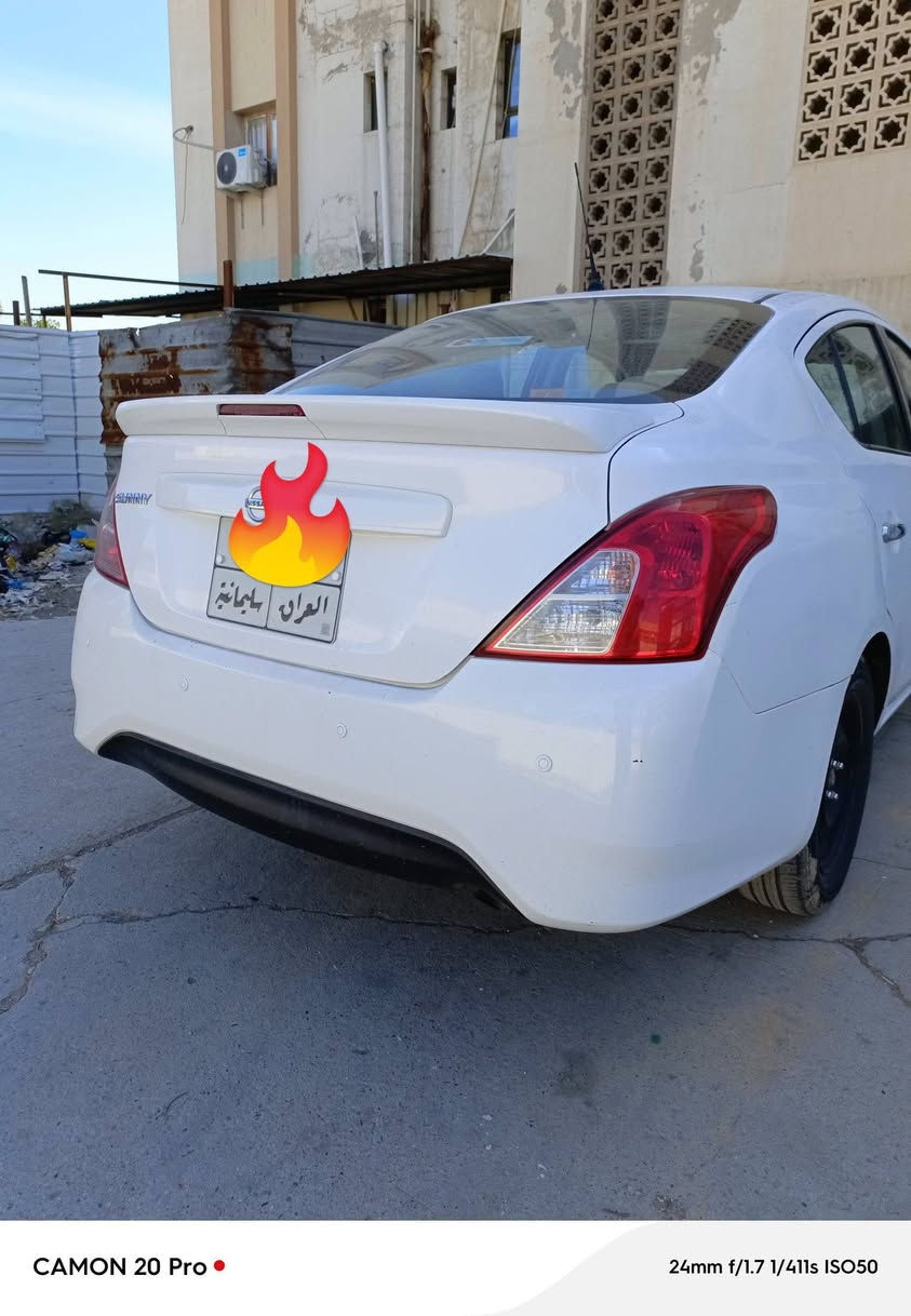 السلام عليكم
نيسان صني موديل 2021. 
  السعر 107$
السياره  ماشيه 170 آلاف 
تحكمات ستيرن جهتين
الاستفسار *********** مكاني بغداد المحموديه
