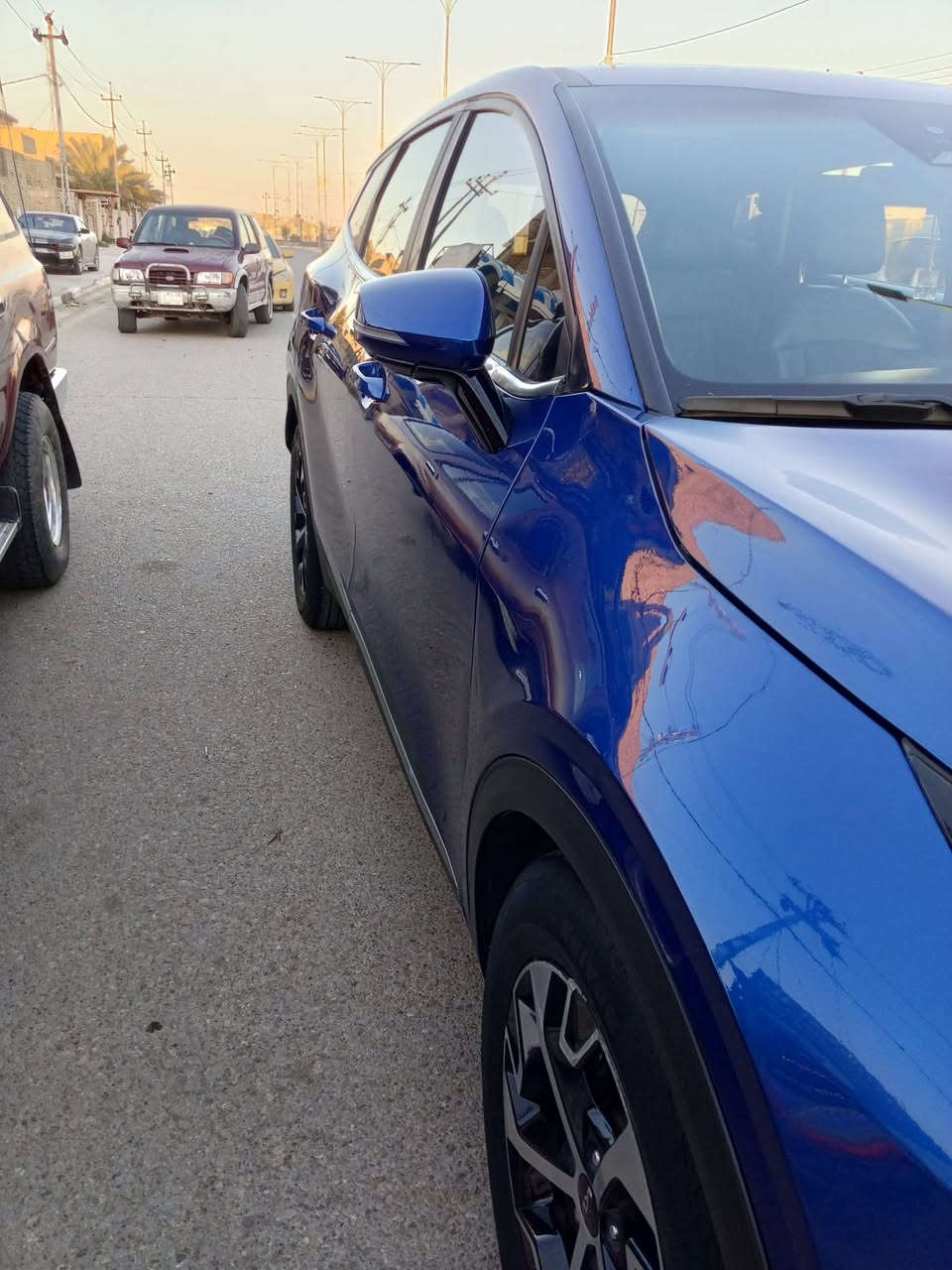 السلام عليكم سبورتج موديل 2023 لون حبري حادثه جاملغ وباب سياره جديده فول موصفات عده الفتحه تبريد كشن جلد سايد ابريك دكمه توكف وحده كامرات رقم اربيل تحويل مباشر ماشيه 60 الف السعر 190 وبيه مجال الاستفسار ***********
