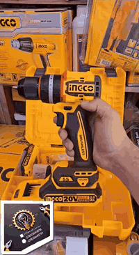 دريل شحن انجيكو ٢٠ فولت همر مع فتح وشد ٢ بطاريه جوكر برشلش بدون فحمات ...