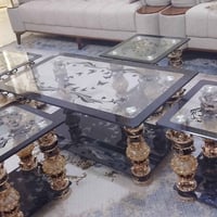 طبلات زجاج • نضيفات • ٤صغار ١كبيرة