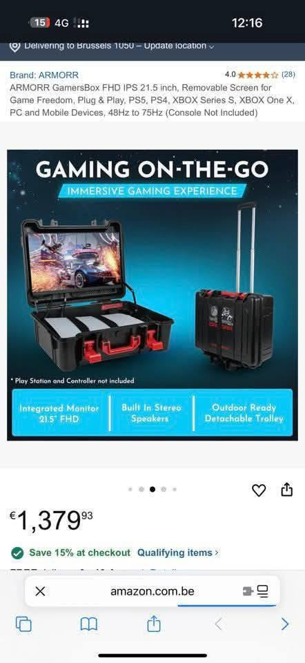 Gaming on the go boxes monitor 
وضوح عالمي وصوت مخيف و اداء رهيب من افضل القطع الي جربتها بحياتي وبشرط تجي كدامي تجربها وتشوف الاداء الي تنطيكياه 
محموله وين ماتروح بس تشوف نقطه اربط والعب 
السعر 350 الف فقط 
وشرط تجي تشوف نضافه الجهاز و البوكس يلا تاخذه
موجود فيس و موجود واتس 
 ***********
