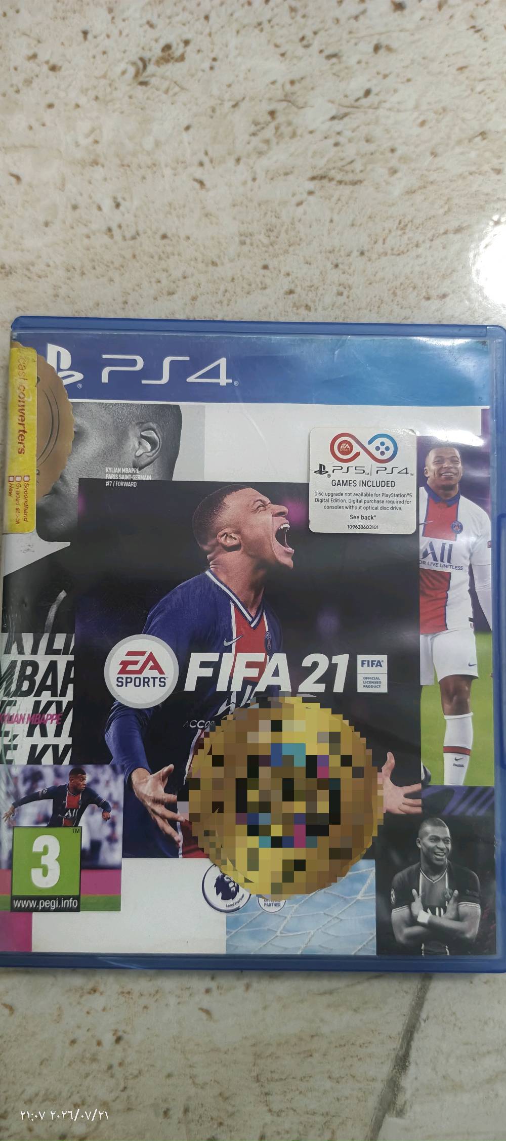 السلام عليكم قرص فيفا 2021 نظيف للبيع السعر 15 ألف