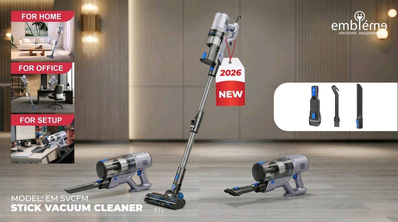 المكنسة اللي تحتاجها كل ست بيت… الآن متوفرة من براند امبليوم ✨
🧹 مكنسة كهربائية عمودية 2×1 قابلة للطي
عملية، قوية، وتختصر عليك وقت التنظيف بكل سهولة.
⚡ قدرة حقيقية 600 واط لتنظيف سريع وفعّال لكل أرجاء البيت.
المميزات: ✔️ استخدام يدوي أو عمودي حسب الحاجة
✔️ مناسبة لـ الأرضيات، السجاد، والزوايا الضيقة
✔️ خفيفة الوزن وسهلة الحمل والتنقل
✔️ حاوية غبار شفافة قابلة للفك والتنظيف بسهولة
✔️ رأس تنظيف عملي مع إضاءة للوصول للأماكن المخفية
✔️ تصميم قابل للطي لتخزين أسهل وتوفير مساحة
📦 ضمان سنة كاملة
🚚 توصيل متوفر إلى جميع المحافظات
📩 للحجز والاستفسار مراسلة الصفحة على الخاص
او واتساب ***********