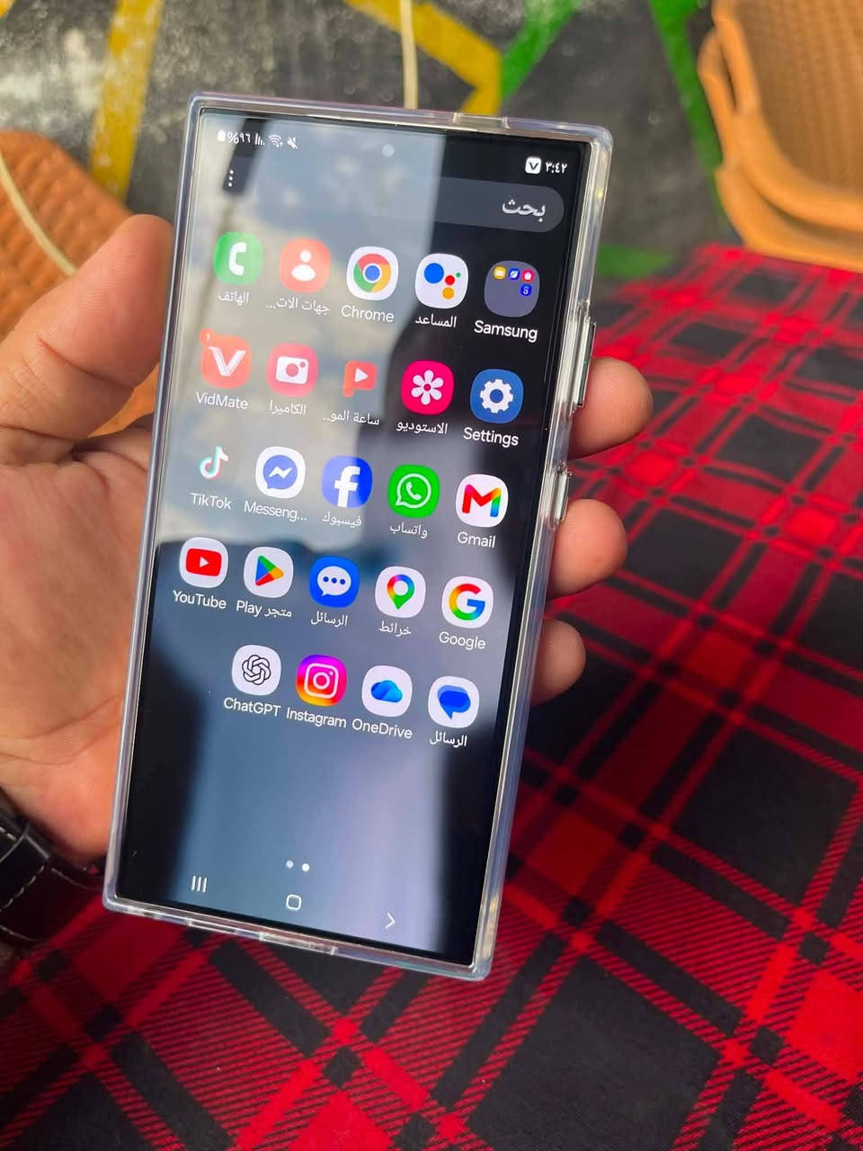 سامسونك S24 Ultra💥
مقفول شريحه
رام 12 ذاكره 256
نظافه 💯 طك جديد
فيديو بجوده 8k 🔥
سعر 700 الف قفل 
***********
Duhok
