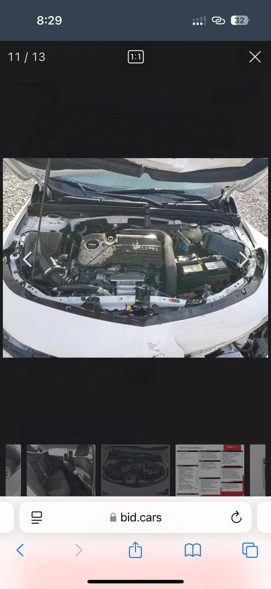 شفروليه ماليبو LT 2023 رقم (اربيل)
حاليا مرقمة كامل 
الظرر موضح بالمنشور + صور السونر 
إيرباك ستيرن فقط ✅

المواصفات:

• المحرك 1500 تيربو
• محرك، كير، تبريد، طخم بحالة الشركة
• ماشية 91000 ميل
• بصمة تشغيل + بصمة ابواب
• نظام اوتو ستوب +
• رادار أمامي + تحديد مسار
• كشن كهربائي
• هاند بريك بصمة
• ويل 17
• تنبيه عند الاقتراب
• Apple CarPlay & Android Auto

💵 السعر:12,500$
***********
 واتس او اتصال
