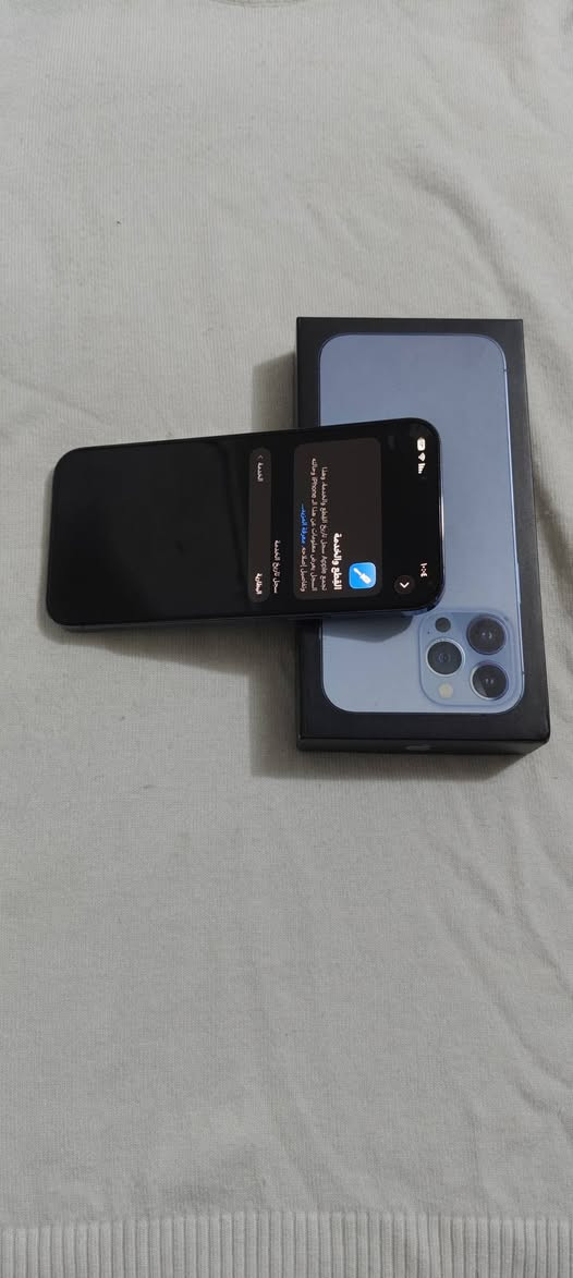 السلام عليكم 
ايفون 13برو ماكس 
شرق اوسط 
البطاريه 78
الذاكره 512
السعر 750وبيه مجال قليل 
الجهاز استعمال بيت
***********
