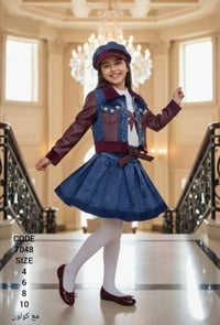 شتاء ٢٠٢٦ • طقم بناتي ٥قطع • مقاسات ٤/٦/٨/١٠سنة