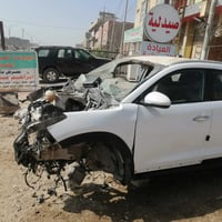 توسان موديل 17 تنباع على حادثهاا  رقم بغداد دولي جديد سابقاً سياره مكف...