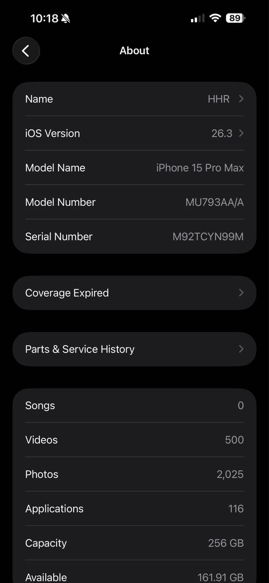 آيفون 15برو ماكس تيتانيوم نضافه فول فول 100/100 جديد. بس الضهر و الشاشة مغير اصلي ثلاث خيار التلفون جديد تفحص بعدين تأخذ  بطاريه 94 سعر 420$ بي  مجال بسيط
*********** أربيل, العراق
