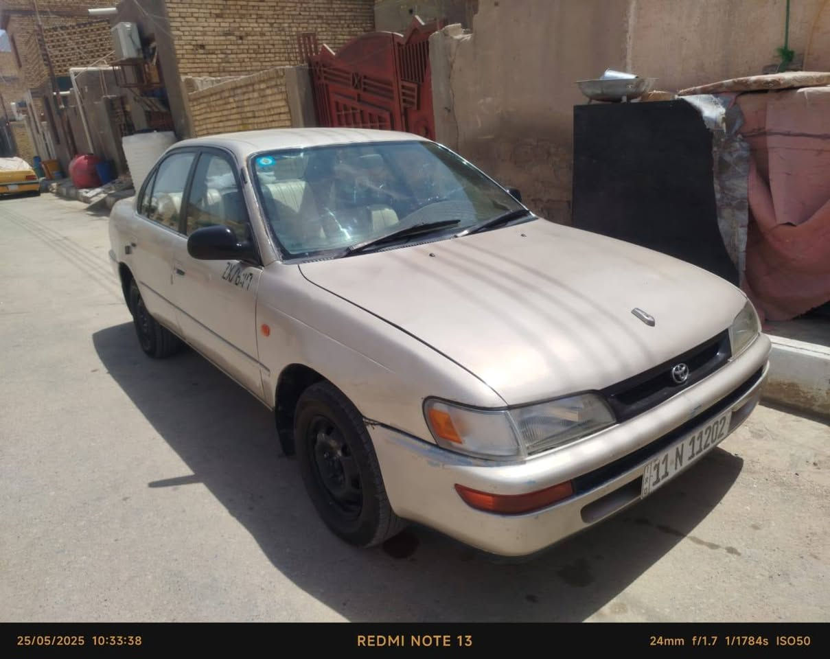 سلام عليكم كورلة مو ديل 93سيارة جاهزة تخم تاير جديد حدادي جديدة تبريد ثلج سيارة خير من الله رقم بغداد باسمي سعر 48 وبيهة مجال مكان سياره ناصرية مركز ***********

