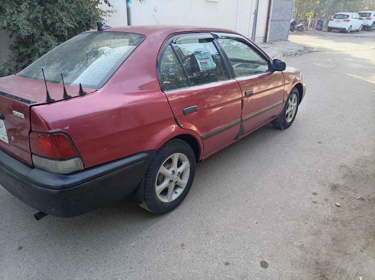 السلام عليكم كورلا تيرسل موديل ١٩٩٩محرك نضيف كير اوتو صدر جديد امامي خلفي كهربائيات  شغاله تبريد منضومه كامله شغال تخم تاير مصبوغه حزام قماره وتكم بلاد مكاني بغداد الحريه استفسار *********** غير متواجد على الفيس
