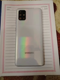 سامسونج A71 ذاكره ١٢٨ رام ٨ بصمه بالشاشه جهاز ماداخل تصليح ابد بدون مل...