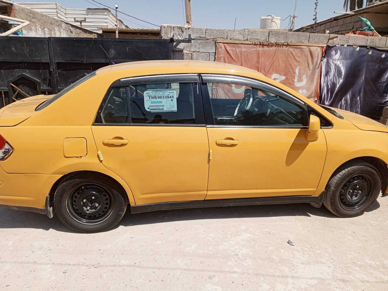 نيسان فيرسا موديل 9 تكسي محرك 1800 محرك جديد كير جديد تخم تاير السيارة بسمي تحويل مصفرة سعرها 55 بغداد الزعفرانية ***********
