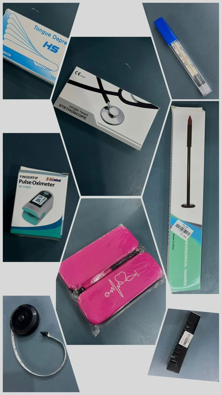 عروضات الوهج ..
بكج طلاب المجموعة الطبية وخريجين الاقسام الطبية ... 

٧ سبعة أيتمات والثامن هدية ..

أمتحان الأوسكاي صار مع الوهج اسهل وأمتع وبأدوات وأجهزة ذات جودة عالية .. 

حصرياً وفقط داخل تجهيزات الوهج الطبية هذا البكج بـسعر ٤٥،٠٠٠ الف فقط 

العنوان : تكريت - شارع الأطباء - عمارة رويل مول 
رقم الهاتف : ***********
