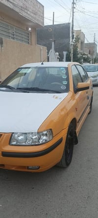 سيارة سمند للبيع موديل 2010 السيارة مصفرة هيئة وغرامات رقم انكليزي الس...