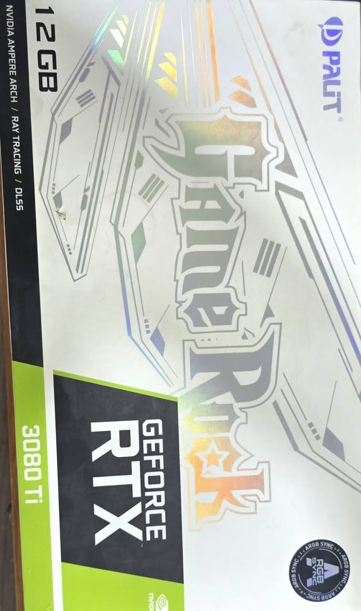 السلام عليكم 
كارت شاشة 
rtx 3080 ti
البراند palit gamerock
السعر 700 الف 
مكاني الانبار/الخالدية


**إذا كنت صاحب هذا الإعلان وتريد حذفه لأي سبب، رجاءا أرسل رسالة إلى الدعم الفني**