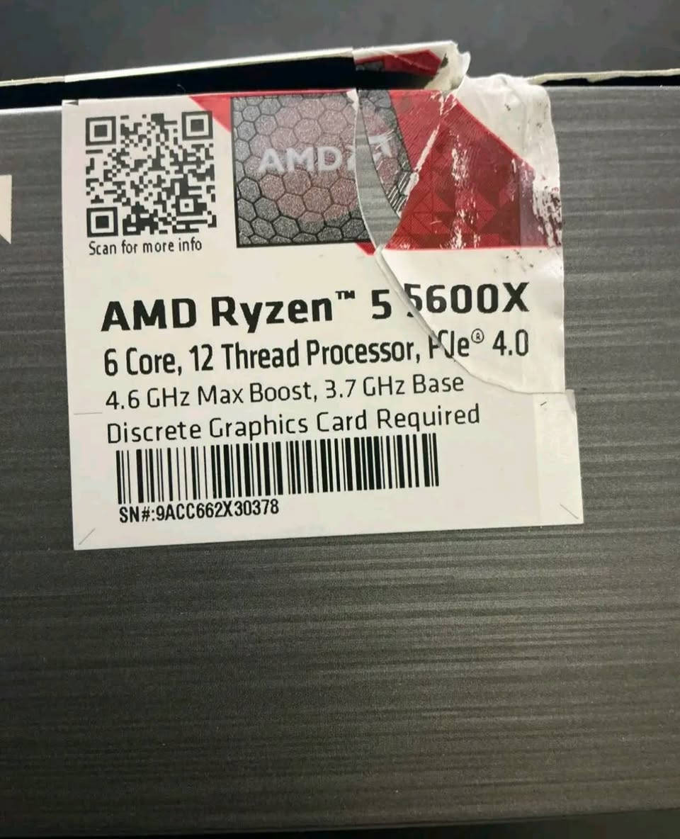 السلام عليكم تجميعة نظيفة للبيع

Ryzen 5 5600x

B550M K Gigabyte

Rtx 4060 Zotac Gaming

Ram 16gb 2x8 DDR4 T-Force

Psu 650w Sama Neview bronze

M.2 lexar nm620 1 Tb 
السعر مليون و250 وبيها مجال


**إذا كنت صاحب هذا الإعلان وتريد حذفه لأي سبب، رجاءا أرسل رسالة إلى الدعم الفني**