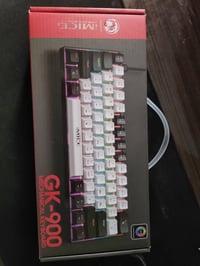 attack shark x11 و كيبورد Gk900 ميكانيكي red switch استخدام اقل من اسب...