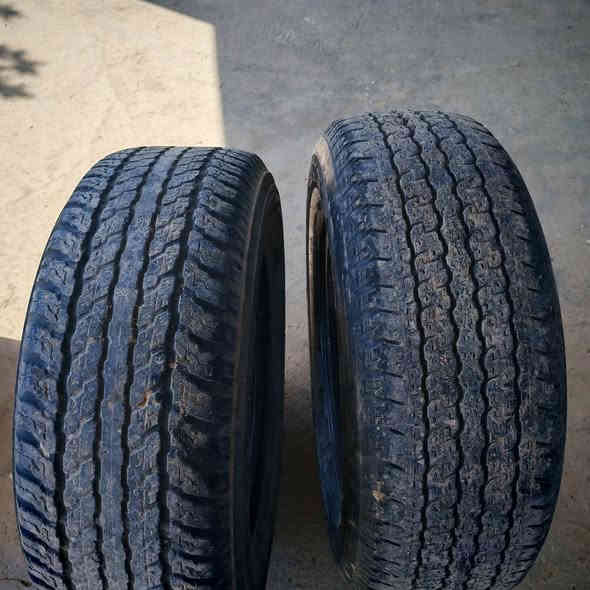 السلام عليكم تايرات مل فور ويل ٢ اخو الجديد وا ٢ نص عمر رقمهن ٢٦٥.   ٦٥ ار ١٧ العنوان بابل سعر ١٢٥ شلع رقم ***********
