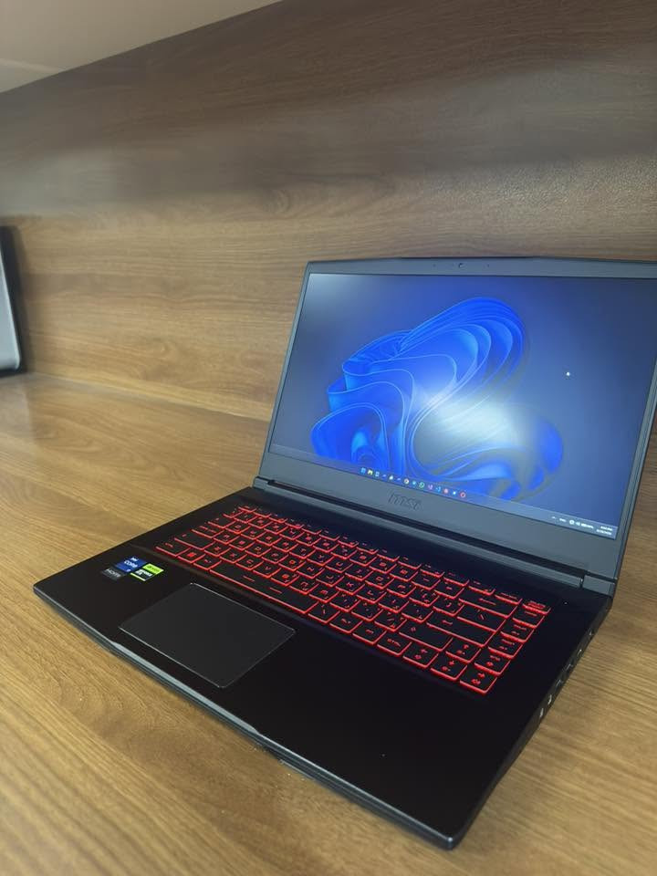 MSI Thin GF63 12VE Gaming Laptop
CPU: Intel Core i7-12650H (12th Gen, 10 Cores)

GPU: NVIDIA GeForce RTX 4050 Laptop GPU 6GB

RAM: 16GB DDR4

Storage: 256GB SATA III SSD

Display: 15.6" Full HD (1920×1080) 144Hz

Wi-Fi 6 & Bluetooth 5.2

Backlit Keyboard

Windows 11 pro

$620

%99 Clean

*********** WhatsApp
