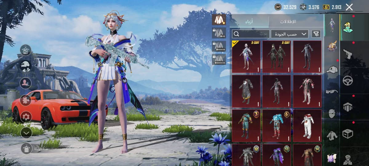 السلام عليكم حساب بوبجي للبيع ربط نضيف مستوه 77 تسعه وعشرين سلاح تطوير  وبيع وجهه لوجه رجائن المو شراي لايدوخني وبي مجال ، السعر (250)  الرقم الهاتف(***********) موصل جانب الايسر
