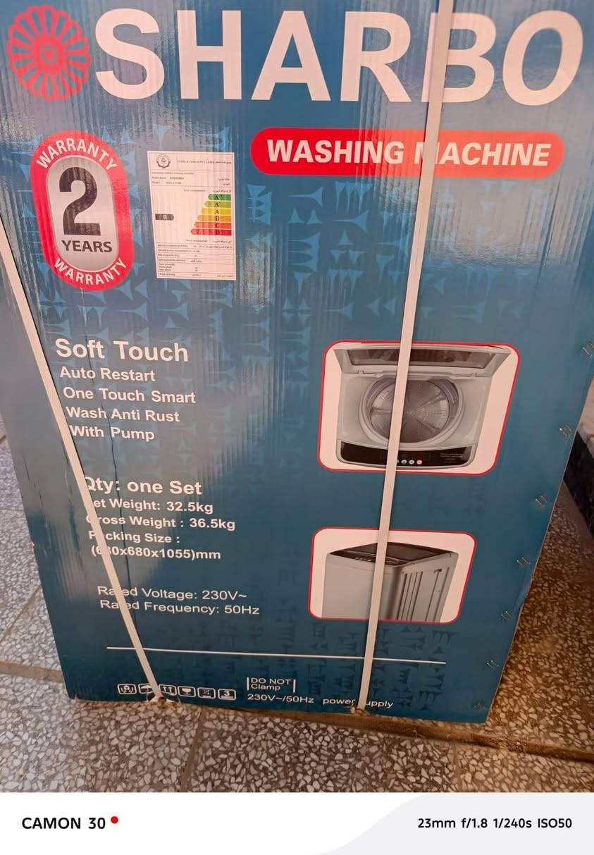 غساله اوتماتيك بالكارتون ما مفتوحه ماركه شاربو الحجم ١٨ كيلو السعر ٣٢٠الف قفل للعلم ماخذه ب٤٣٠ وصل الشراء موجود  ***********
