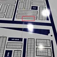 قطعه بالمهندسين مقاطعة  ٥٨ داخل المربع الاحمر  مساحة ٢٠٠ على شارع وساح...