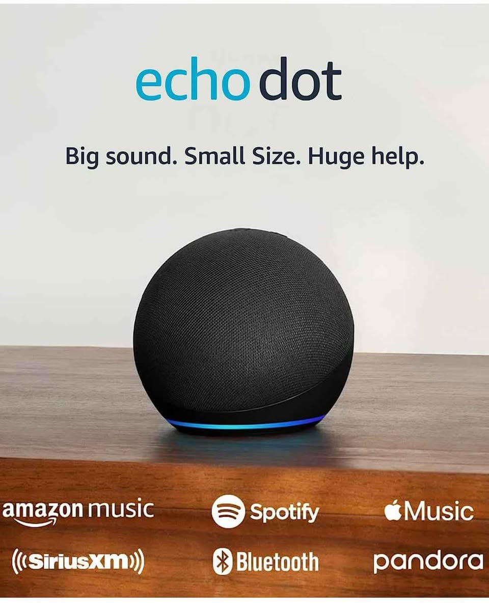 اخر قطعه مع تخفيض غير نظام بيتك وطوّر نفسك مع Amazon Echo Dot الجيل الخامس! 🚀
​هل تعبت من نسيان المواعيد؟ أو تريد تطور لغتك الإنجليزية وأنت بالبيت؟
جهاز أليكسا (Alexa) الجيل الخامس هو الحل الأمثل لكل شاب او بنت مهتم بالتقنية والتطوير الذاتي في العراق.
​لماذا هذا الجهاز هو "استثمار" وليس مجرد شراء؟
​🇬🇧 مدرس لغة إنجليزية خصوصي مجاني: بدلاً من الكورسات المكلفة، يمكنك ممارسة المحادثة مع أليكسا يومياً. اطلب منها ترجمة الكلمات، تهجئة الحروف، أو حتى إجراء محادثة كاملة لتقوية مهارة الاستماع والنطق عندك.
​🏠 مدير منزلك الذكي: إذا كنت في مرحلة ترميم أو تحديث لبيتك، أليكسا هي العقل المدبر. تحكم بالأضواء، التكييف، أو السخان بصوتك فقط (باستخدام القوابس الذكية).
​⏰ منقذك من النسيان: ضبط منبهات الصلاة، مواعيد الدراسة، وقوائم التسوق للعائلة. كل شيء يتم تنظيمه بصوتك وأنت "مرتاح".
​🌡️ حساسات ذكية: الجهاز يحتوي على حساس حرارة مدمج؛ يمكنه إخبارك بحرارة الغرفة بدقة، أو حتى تشغيل مروحة ذكية تلقائياً إذا ارتفعت الحرارة.
​المواصفات الفنية (الجيل الخامس الأحدث):
​أقوى "بيز" (Bass): صوت أعمق وأنقى بـ 50% من الأجيال السابقة.
​حلقة إضاءة تفاعلية: تعطيك تنبيهات فورية باللون الأزرق والأصفر والأحمر.
​خصوصية تامة: زر مدمج لغلق الميكروفون لضمان خصوصيتك وخصوصية عائلتك.
​💰 السعر النهائي (لقطة): 90,000 دينار عراقي فقط!
(سعر الجهاز جديد بالسوق يتجاوز الـ 100 ألف، وهذا الجهاز بحالة الوكالة).
​📍 المكان: متوفر توصيل لكافة المحافظات
📞 للحجز والاستفسار: [ *********** ]. بغداد, العراق
