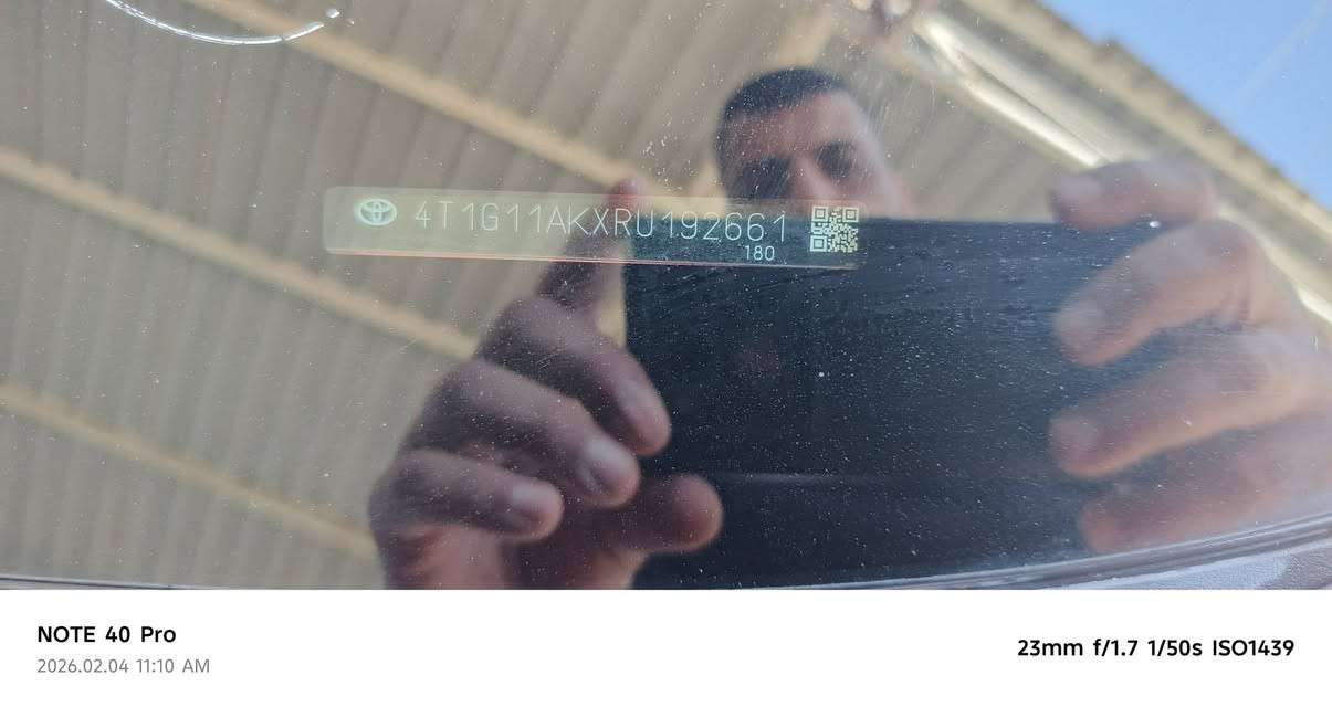 سلام عليكم كامري موديل 2024 رقم أربيل ضرر موجود بل منشور مكان سيارة ديالى تحويل مباشر الاستفسار *********** السعر 170 بيه مجال بسيط
