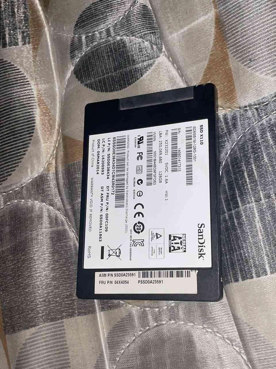 هارد SSD 128G
توصيل موجود 
سعر 30 وتوصيل 5


**إذا كنت صاحب هذا الإعلان وتريد حذفه لأي سبب، رجاءا أرسل رسالة إلى الدعم الفني**