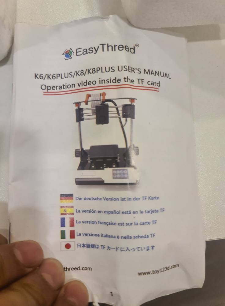 جهاز لعمل المجسمات الصغيرة شرط الفحص شاشة بي ومنفذ إلى الحاسبة. شرط الفحص ما عجبك يرجع بيد المندوب ومراح تدفع شي السعر 75 الف شامل التوصيل بالكارتونة كتلوك وتعليمات خاص او على الرقم ***********
