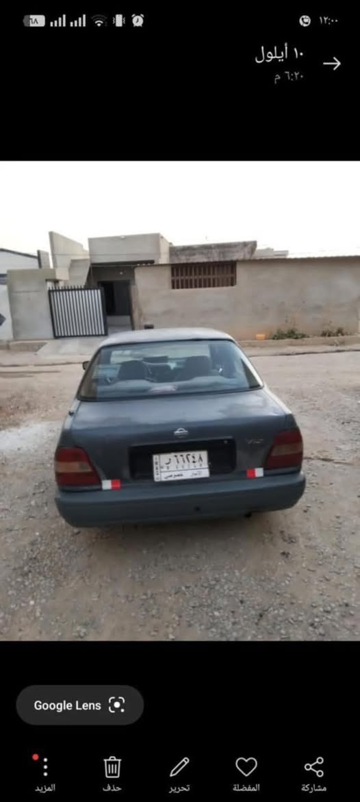 نيسان صني موديل 94مشروع وطني سنويه من تهي 4 منتهي شرط تحويل  محرك بي خيط بخار سعر 27 بي مجال ***********.
