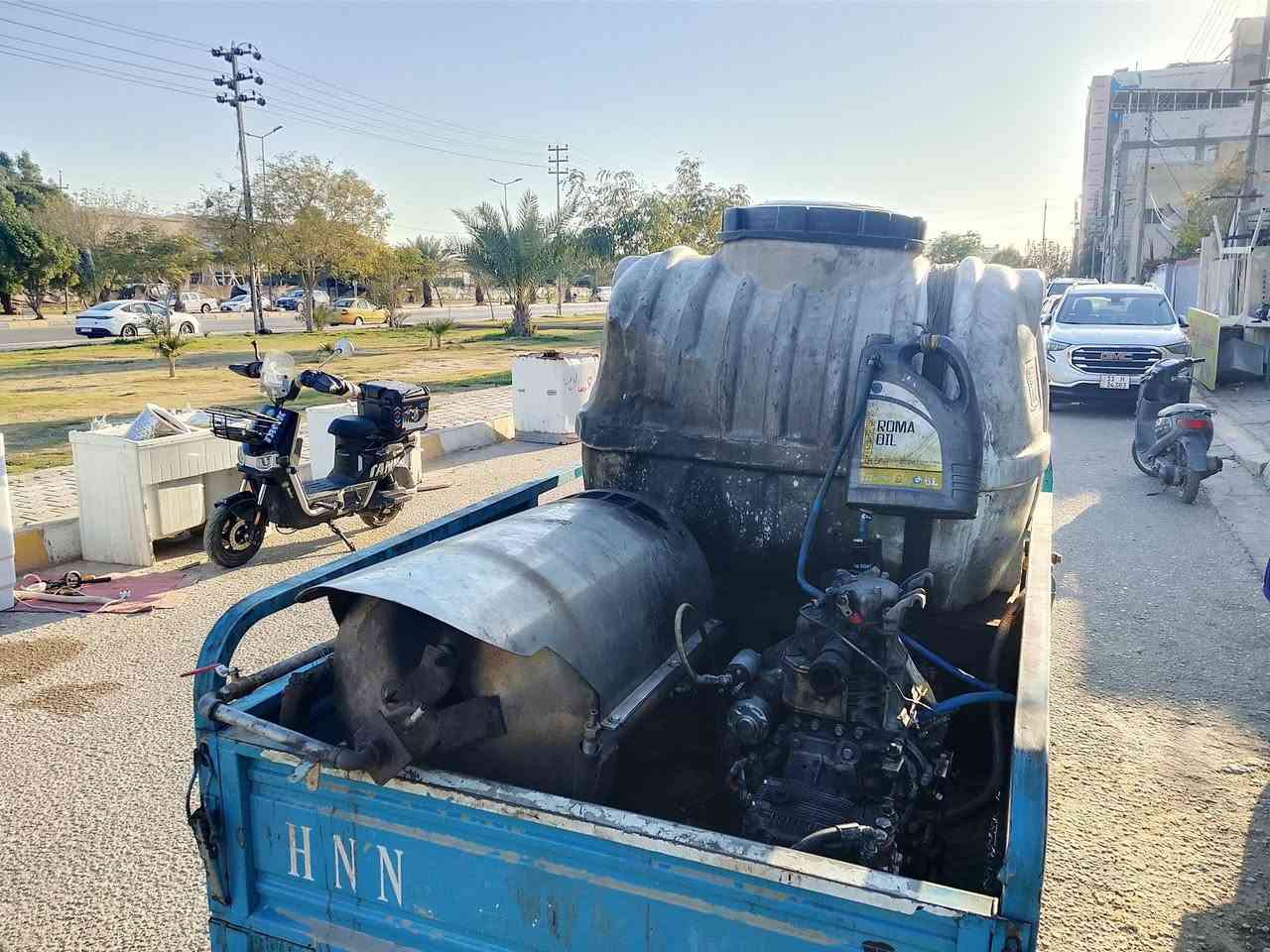 سلام عليكم
غسل بخار متنقل عل ستوتة موديل 21متكونة
 من بويلر امريكي ومضخة200بار محرك المضخة 
كاز نوع كامه شرط لفحص من كلشي 
مكاني كربلاء ***********=***********
